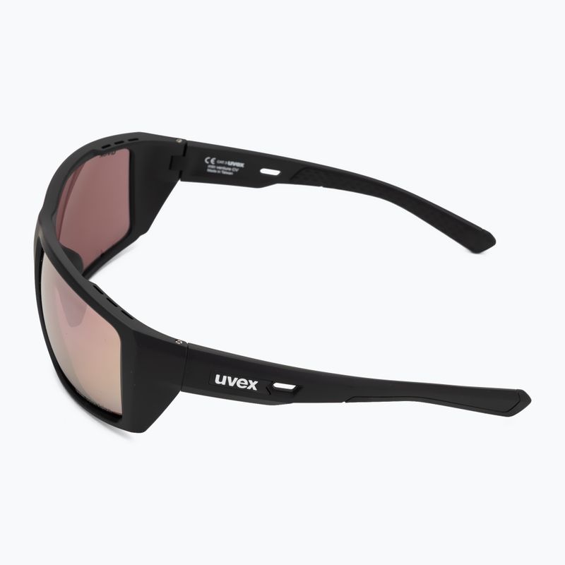 UVEX Mtn Venture CV schwarz matt/verspiegelt rosa Sonnenbrille 4