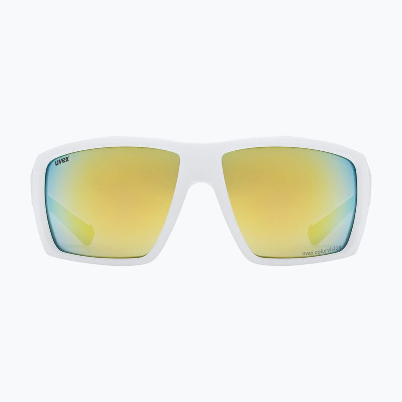 Sonnenbrille UVEX Mtn Venture CV white matte/mirror gold 2
