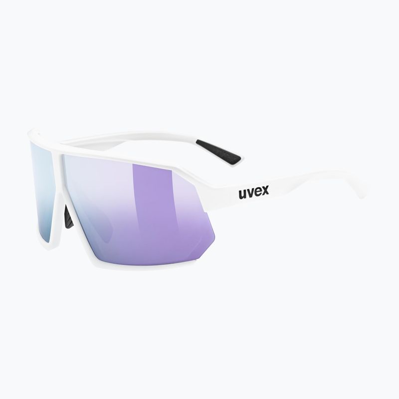 UVEX Sportstyle 237 weiß matt/verspiegelt lavendel Sonnenbrille