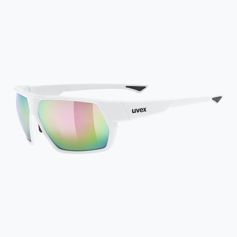 UVEX Sportstyle 238 weiß matt/verspiegelt rosa Sonnenbrille