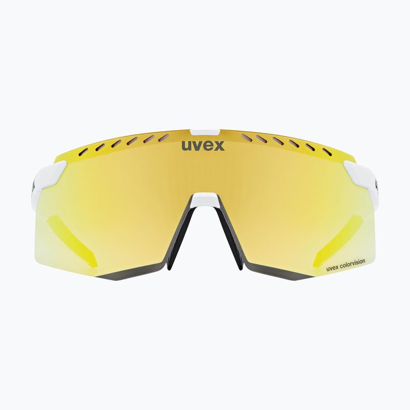 UVEX Pace Stage CV Sonnenbrille weiß matt/verspiegelt gold 2