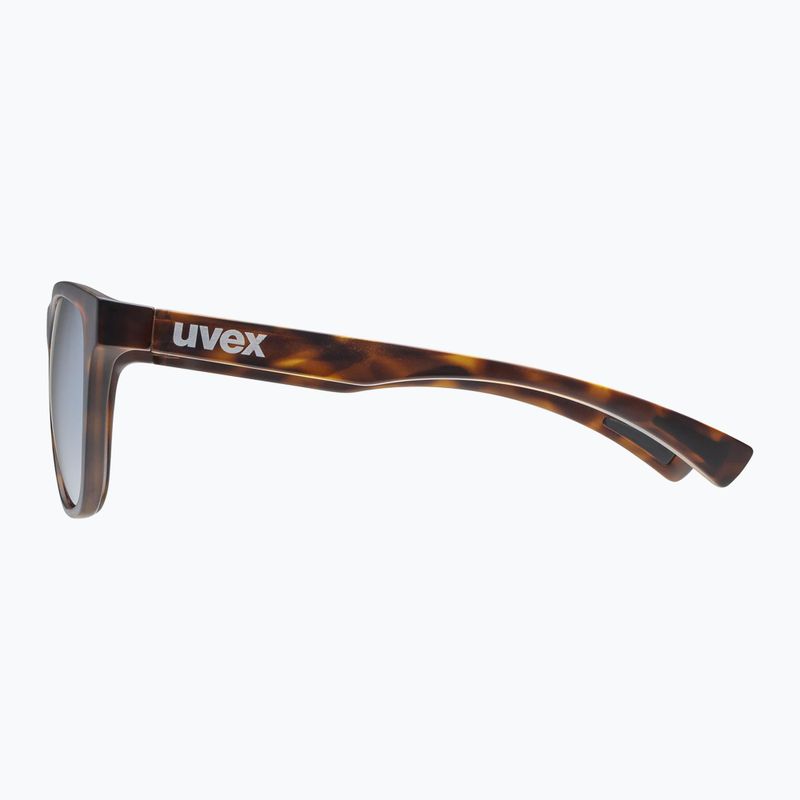 UVEX Esntl Spirit havanna matt/verspiegelt silberne Sonnenbrille 4
