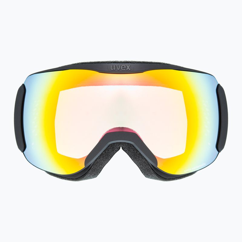 UVEX Downhill 2100 V Skibrille schwarz matt/verspiegelt Regenbogen klar 2