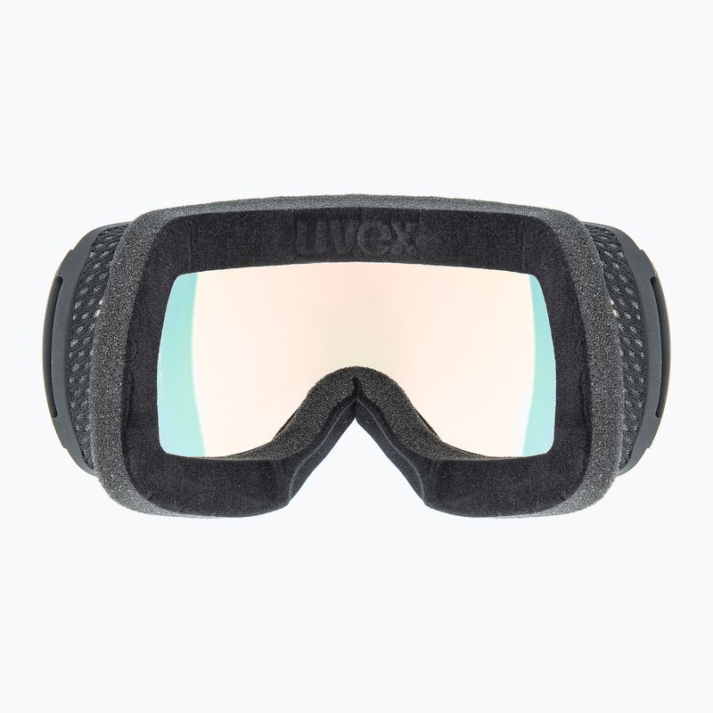 UVEX Downhill 2100 V Skibrille schwarz matt/verspiegelt Regenbogen klar 3