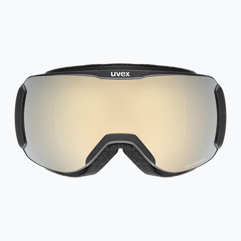 UVEX Downhill 2100 CV Skibrille schwarz matt/verspiegelt kupfergrün 2