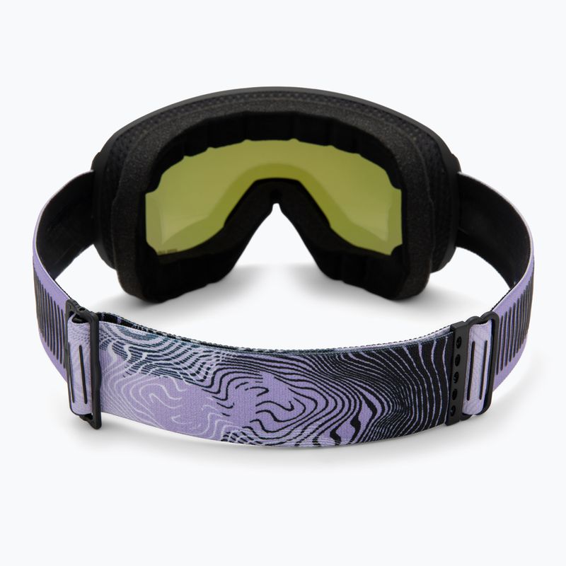 Skibrille UVEX Downhill 2100 CV black matt/mirror lavender green 3