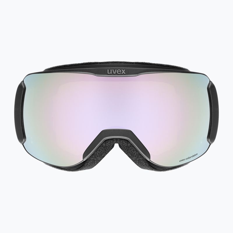 UVEX Downhill 2100 CV Skibrille schwarz matt/verspiegelt lavendelgrün 2