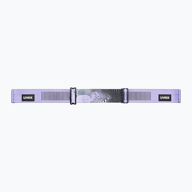 Skibrille UVEX Downhill 2100 CV black matt/mirror lavender green 4