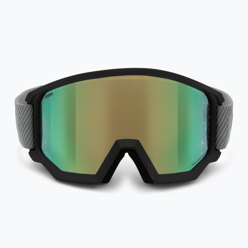 Skibrille UVEX Athletic CV black matte/mirror opal colorvision yellow 2
