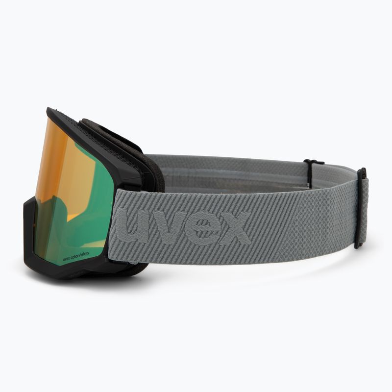 Skibrille UVEX Athletic CV black matte/mirror opal colorvision yellow 4