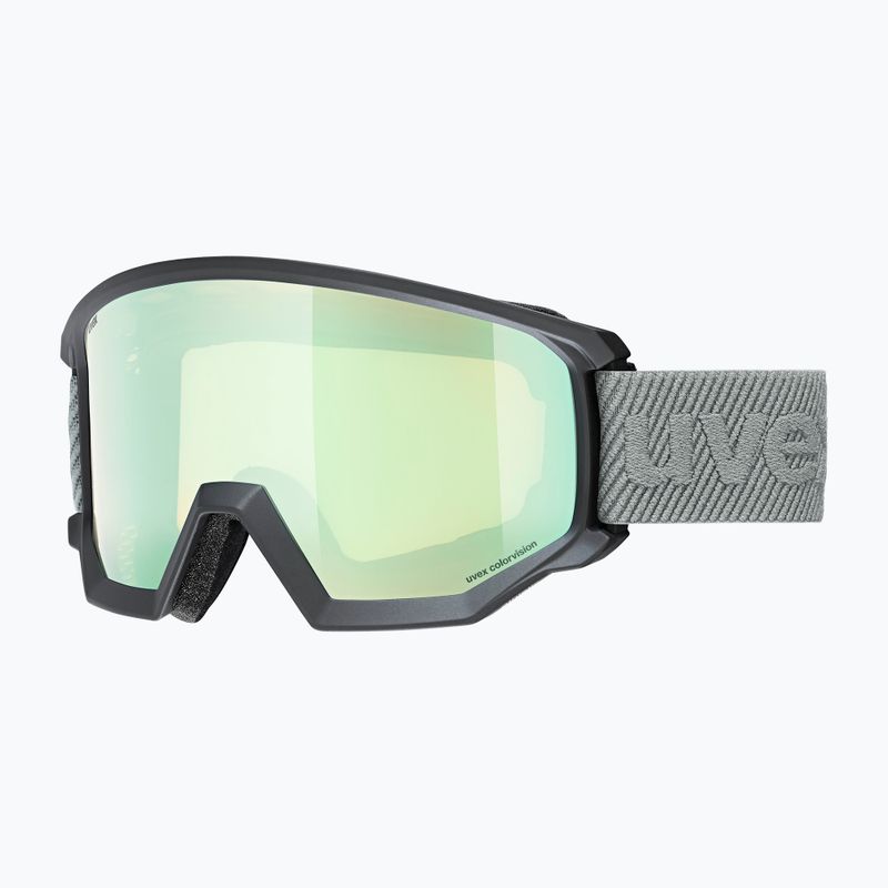 Skibrille UVEX Athletic CV black matte/mirror opal colorvision yellow