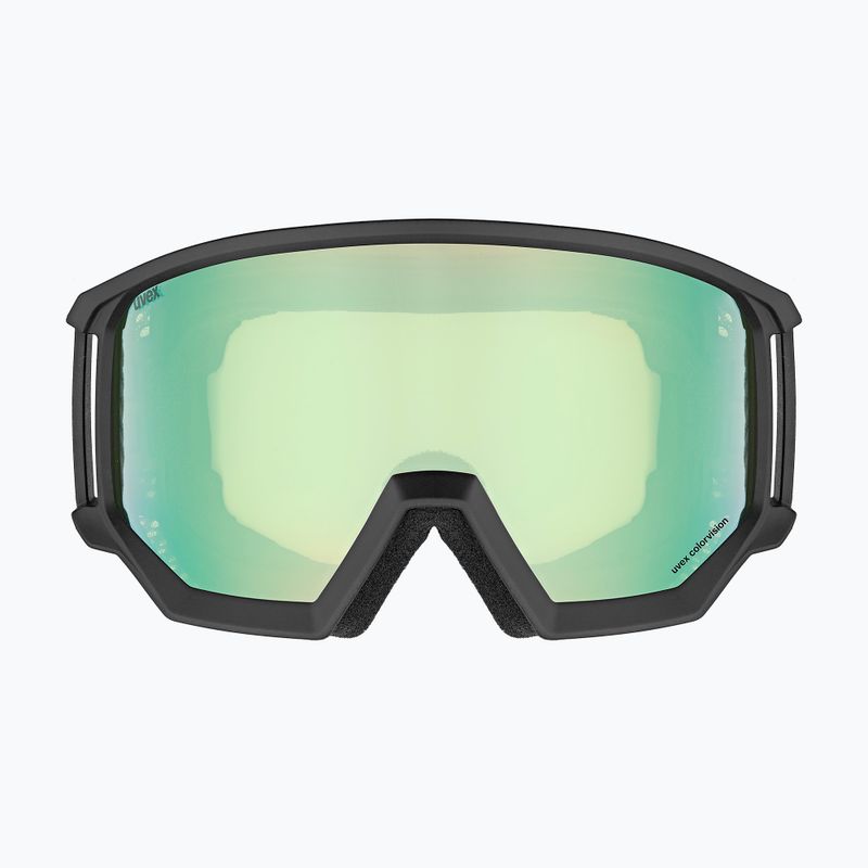 Skibrille UVEX Athletic CV black matte/mirror opal colorvision yellow 2