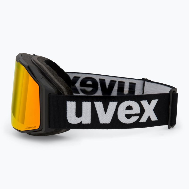 Skibrille UVEX Gravity FM black matt/mirror red orange clear 4