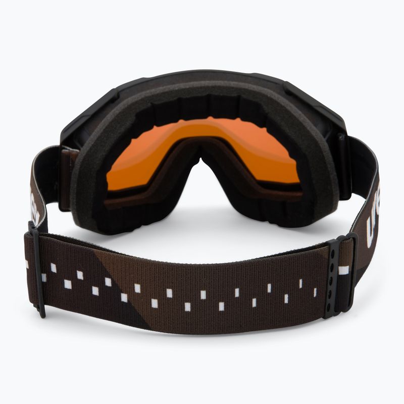 Skibrille UVEX Gravity FM black matt/mirror gold orange clear 3