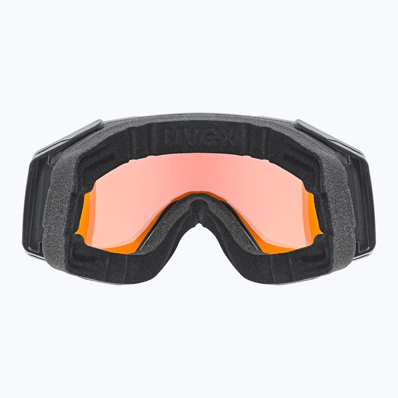 UVEX Skibrille Gravity FM schwarz matt/verspiegelt gold orange klar 3