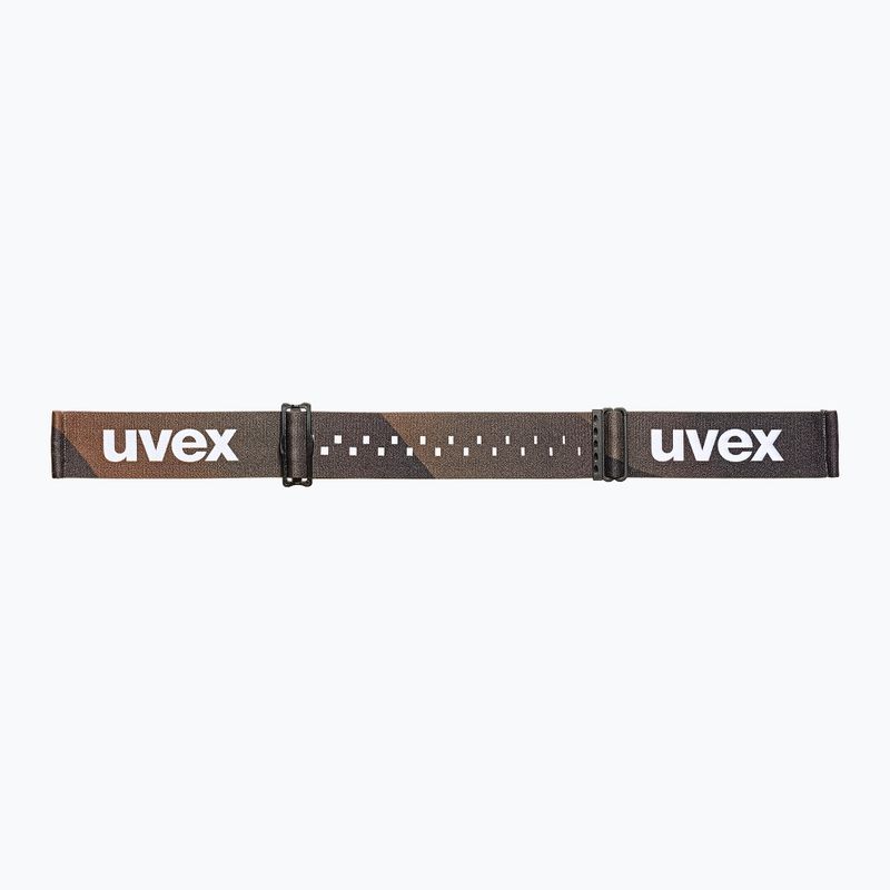 Skibrille UVEX Gravity FM black matt/mirror gold orange clear 5