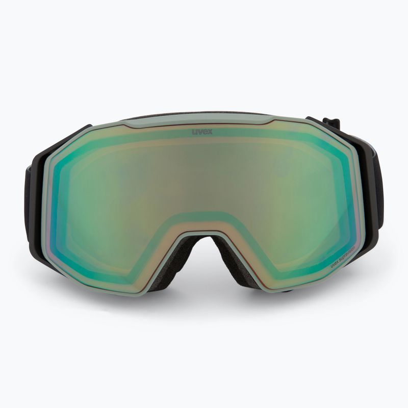 Skibrille UVEX Gravity FM acid green matt/mirror opal orange clear 2