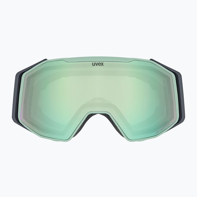 UVEX Skibrille Gravity FM Säure grün matt/Spiegel opal orange klar 2