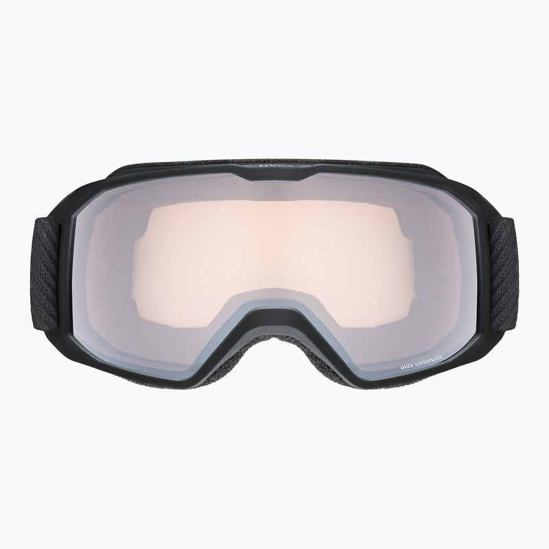 UVEX Skibrille Xcitd V schwarz matt/verspiegelt silber klar 2