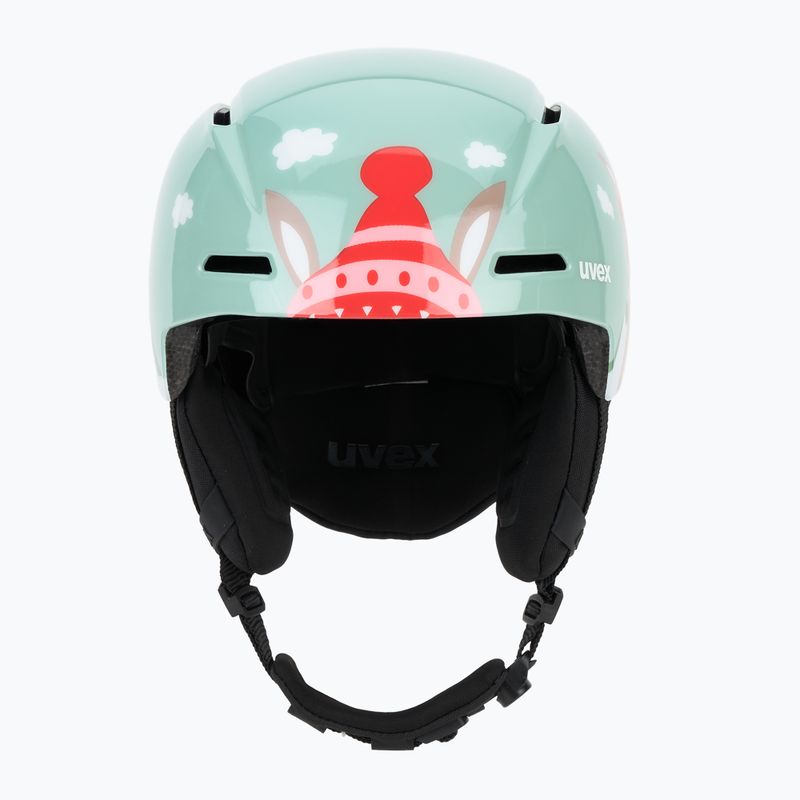 Kinder-Skihelm UVEX Viti Jr jade llama 2