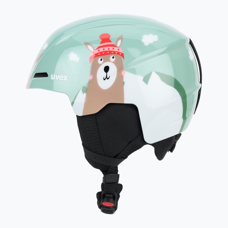 Kinder-Skihelm UVEX Viti Jr jade llama 3