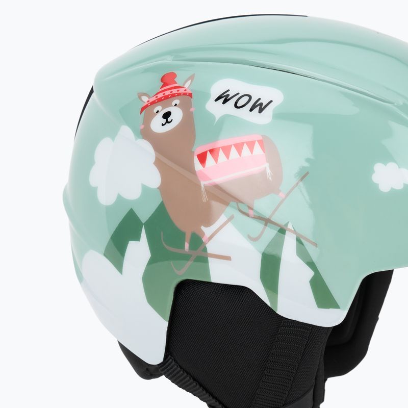 Kinder-Skihelm UVEX Viti Jr jade llama 7