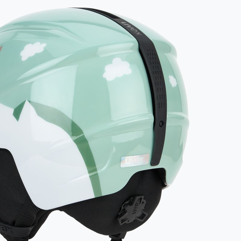 Kinder-Skihelm UVEX Viti Jr jade llama 9