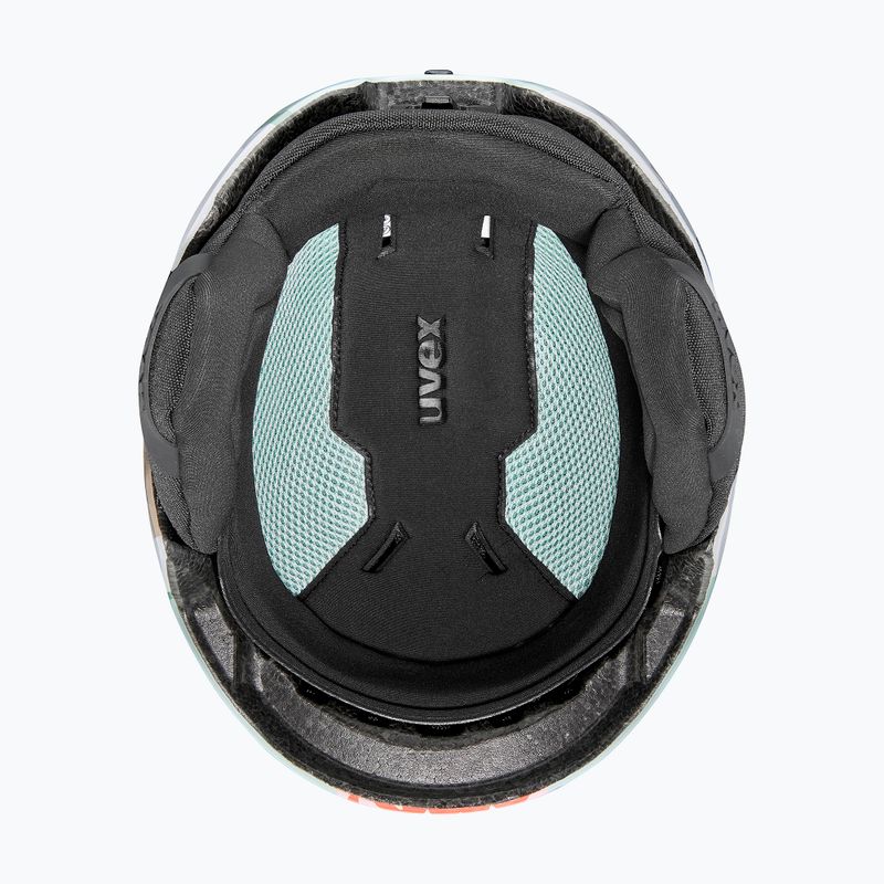 Kinder-Skihelm UVEX Viti Jr jade llama 5