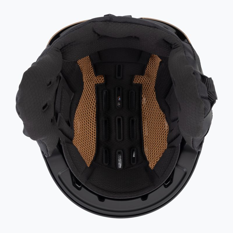 Skihelm UVEX Stance MIPS black/brown matt 5