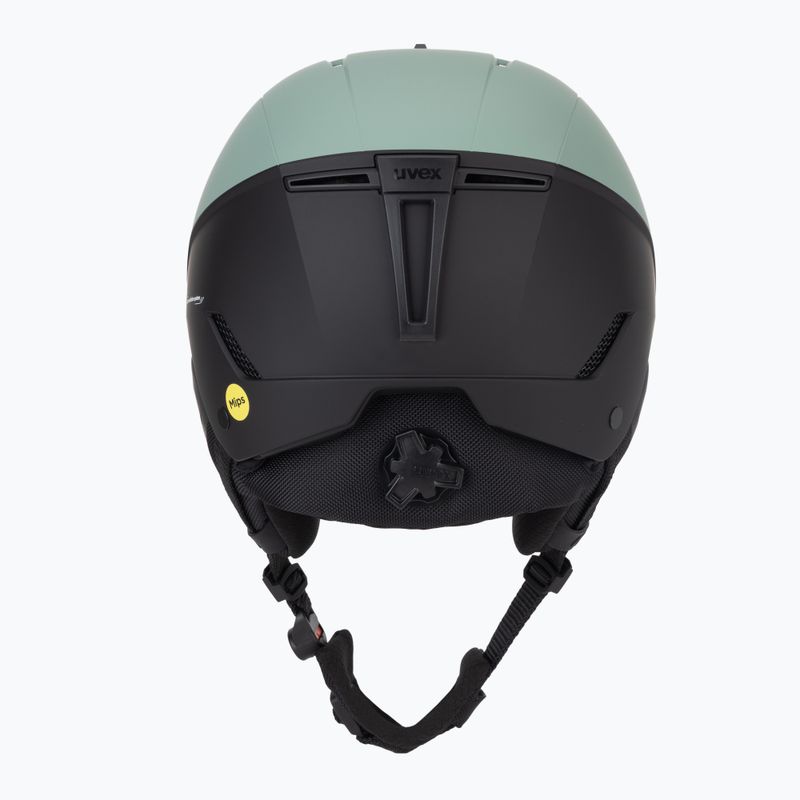Skihelm UVEX Stance MIPS oxid green/black matt 4