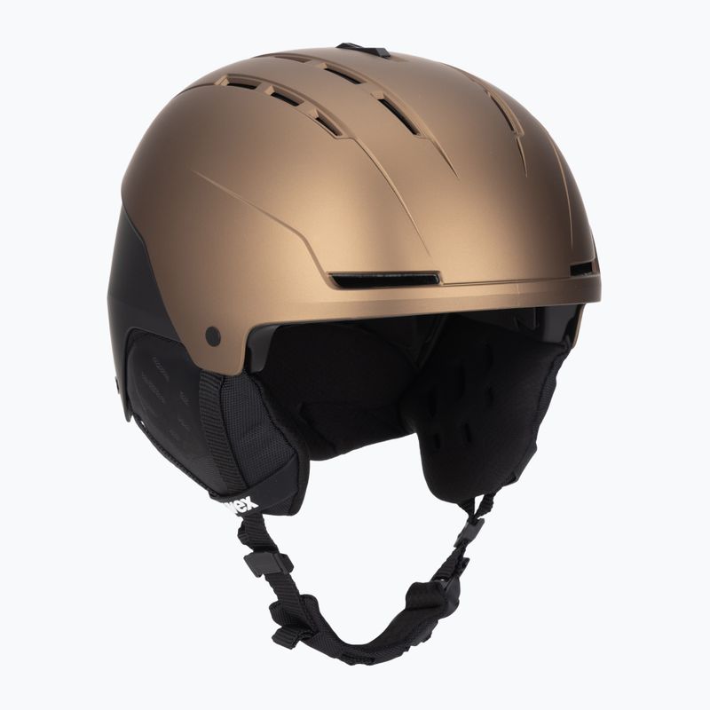 Skihelm UVEX Stance brown/black matt