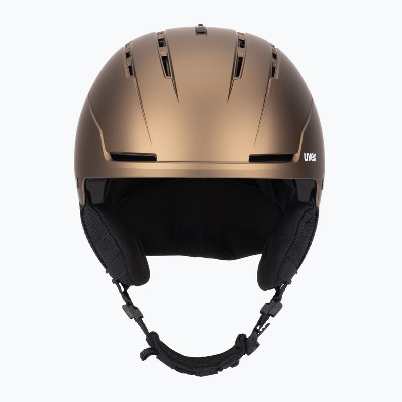 Skihelm UVEX Stance brown/black matt 2