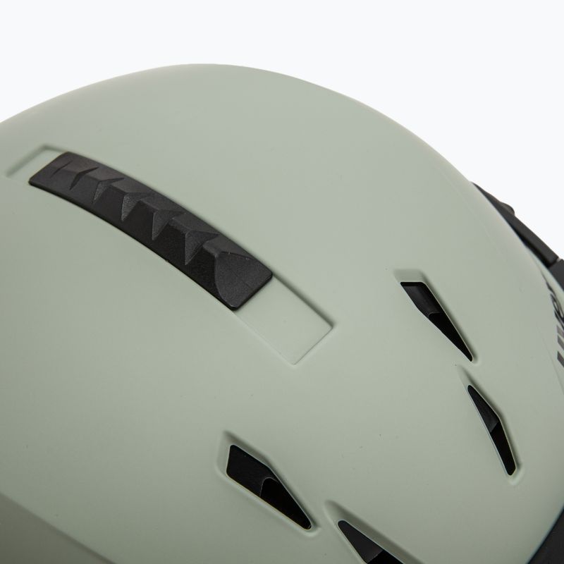 Skihelm UVEX Instinct Visor oxid green matt/mirror silver/smoke 9