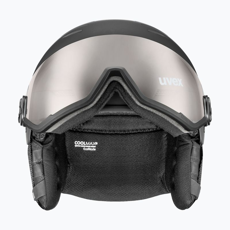 Skihelm UVEX Wanted Visor Pro V black/silver matt 3