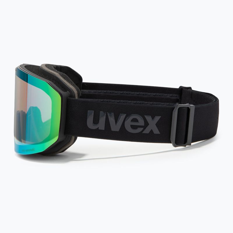 Skibrille UVEX Evidnt Attract V + Etui black matt/mirror green clear/yellow 5