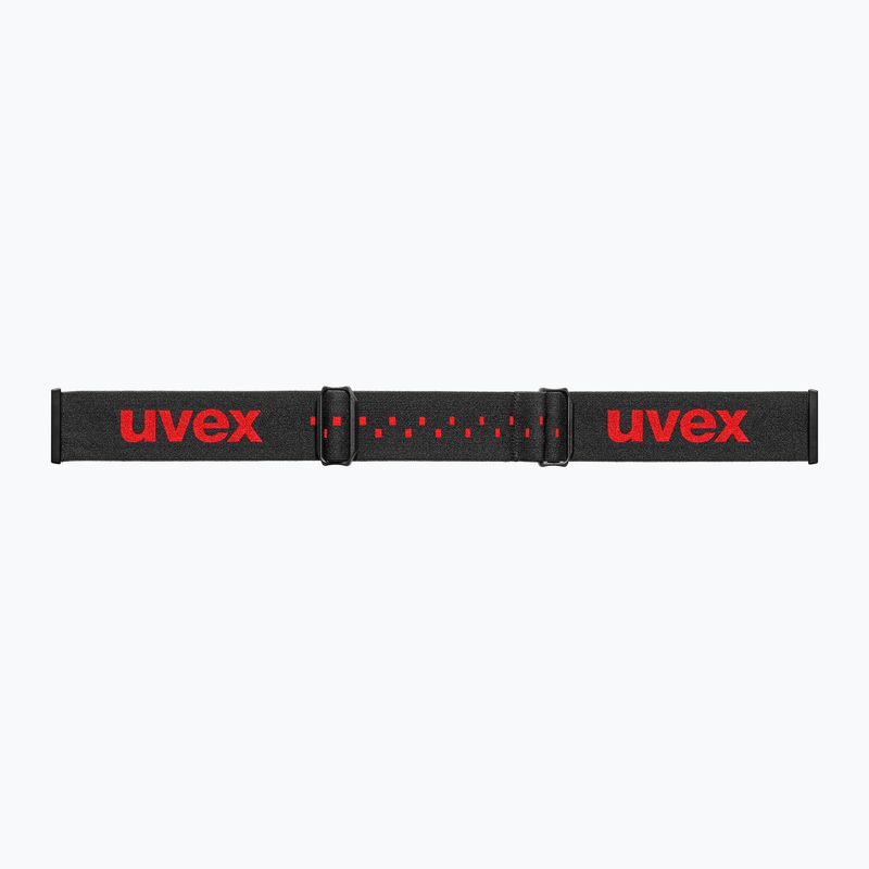 Skibrille Kinder UVEX Pwdr FM black matt/mirror red orange clear 4
