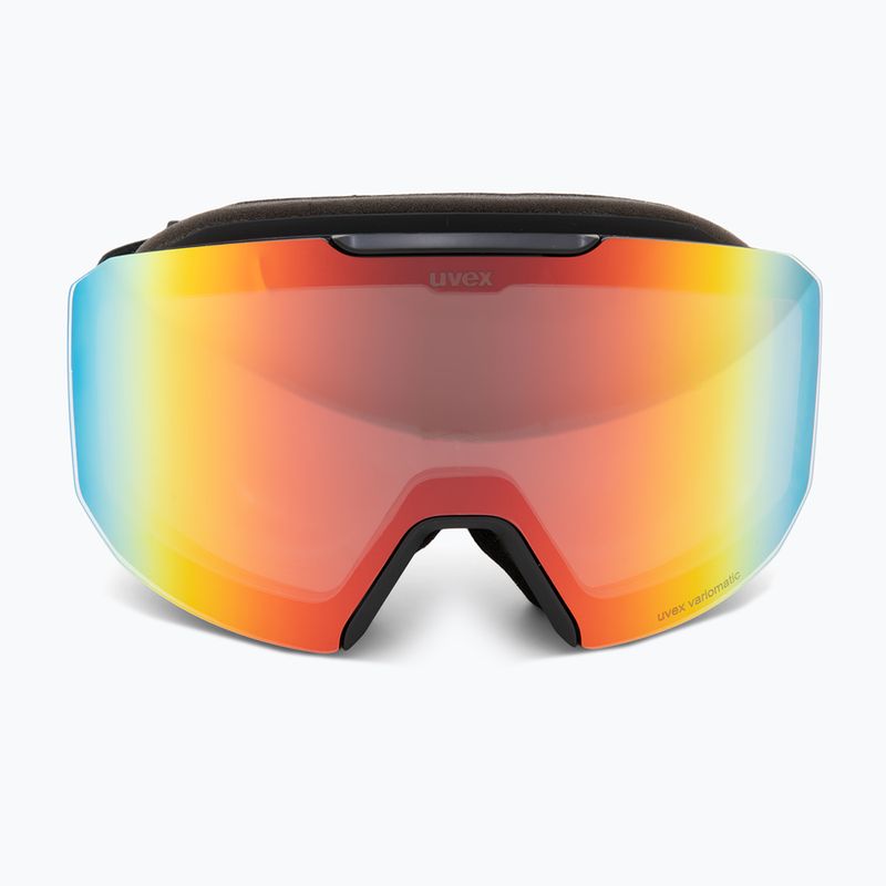 Skibrille UVEX Evidnt Attract S V + case black matt/mirror rainbow clear 3