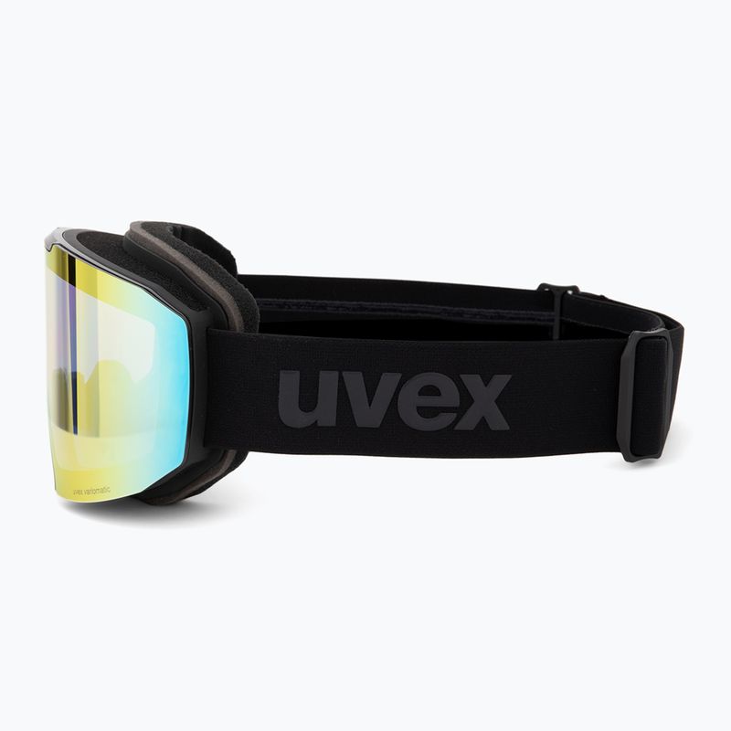 Skibrille UVEX Evidnt Attract S V + case black matt/mirror rainbow clear 5