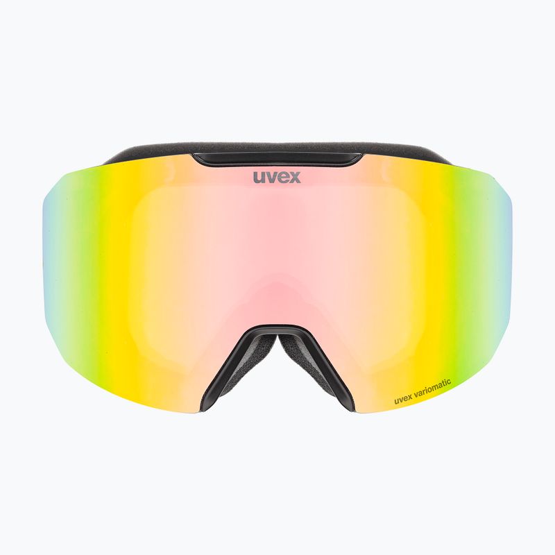 Skibrille UVEX Evidnt Attract S V + case black matt/mirror rainbow clear 7