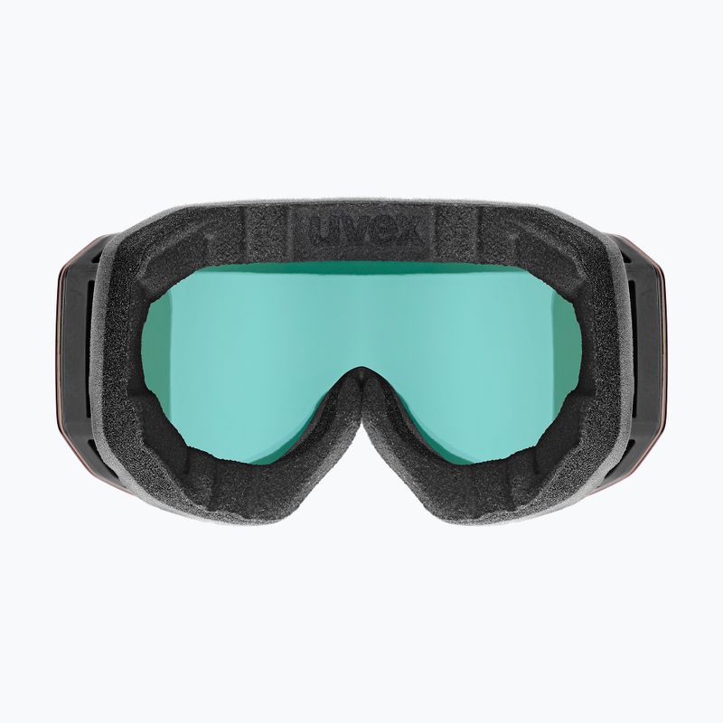 Skibrille UVEX Evidnt Attract S V + case black matt/mirror rainbow clear 8