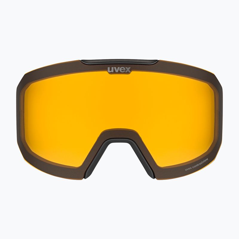 Skibrille UVEX Evidnt Attract S V + case black matt/mirror rainbow clear 9