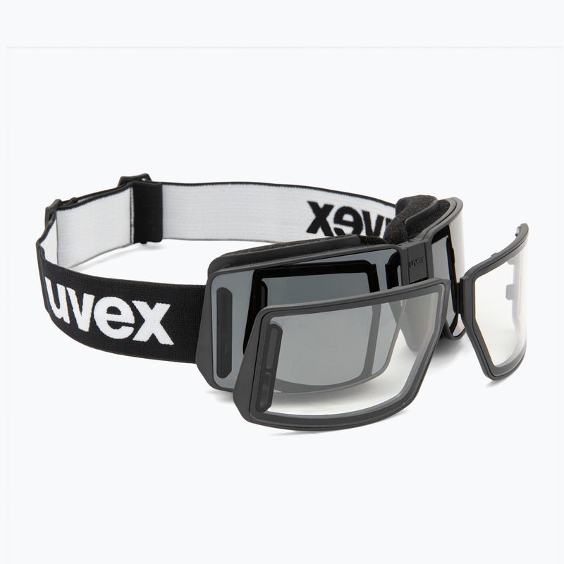 Skibrille UVEX MTN Tour black matt/mirror silver
