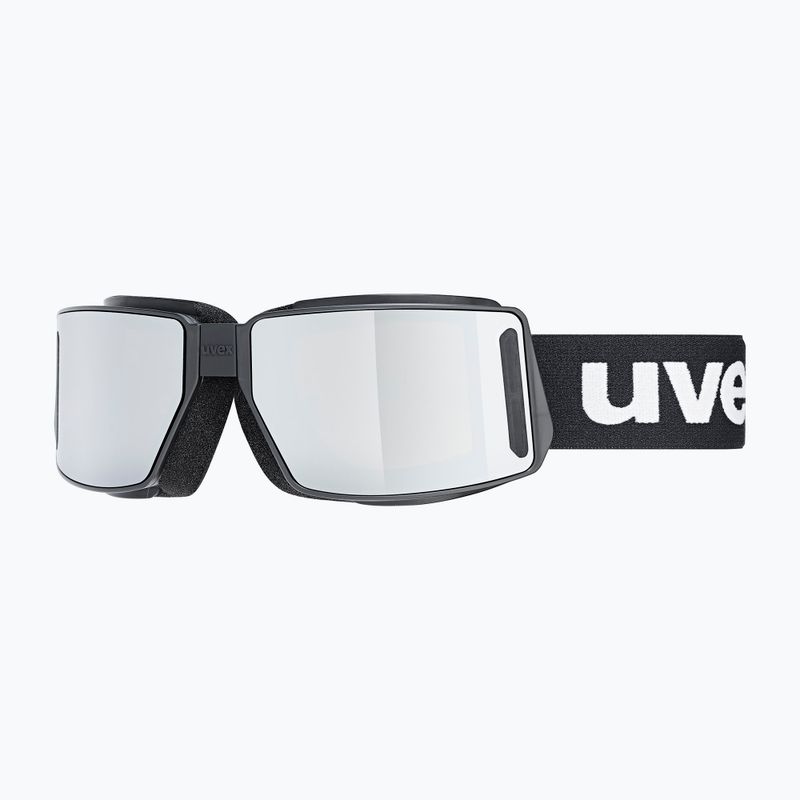 Skibrille UVEX MTN Tour schwarz matt/verspiegelt silber