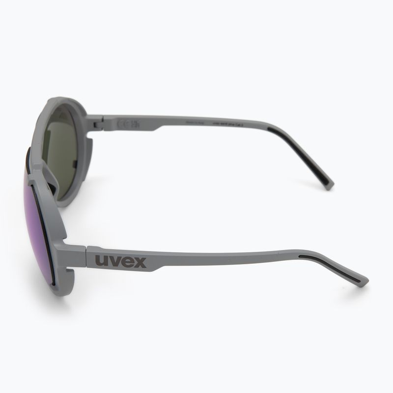 UVEX Sonnenbrille Esntl Pina grau matt/violett versilbert 4