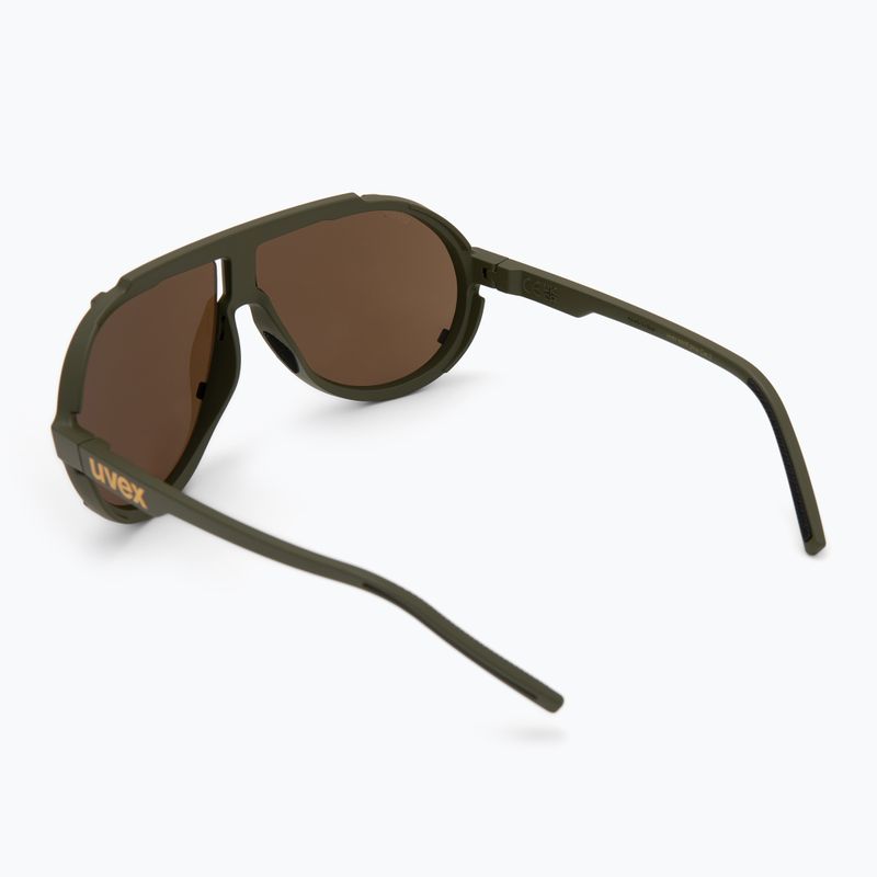 UVEX Sonnenbrille Esntl Pina moosgrün matt/verspiegelt gold 2