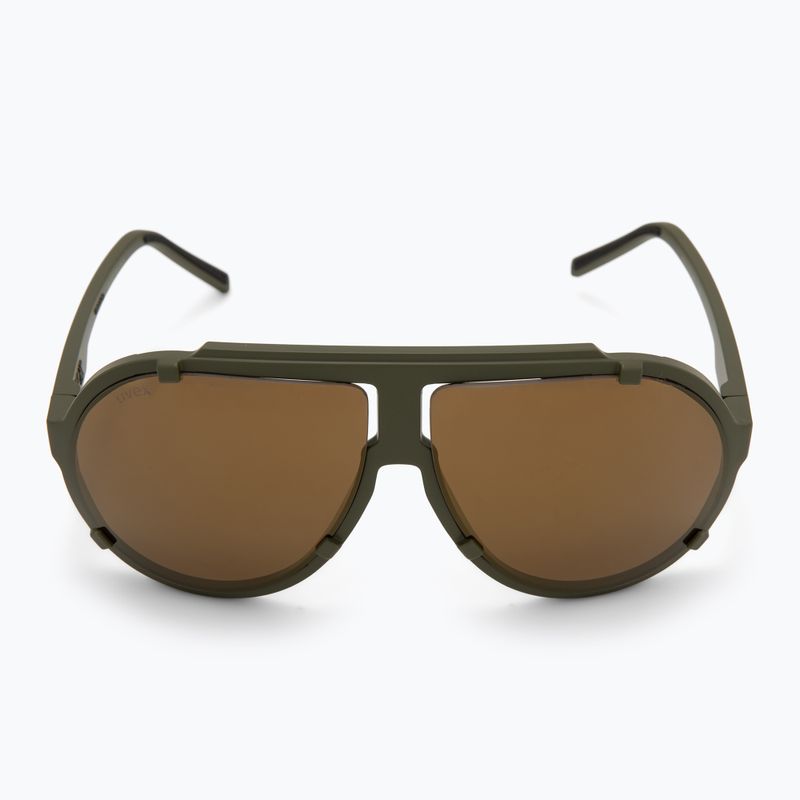 UVEX Sonnenbrille Esntl Pina moosgrün matt/verspiegelt gold 3