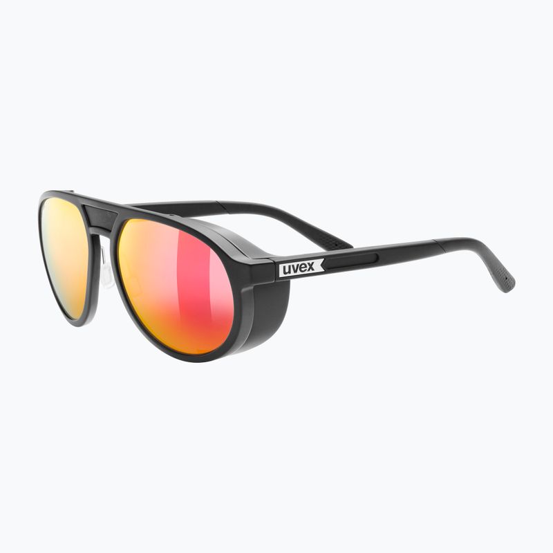 UVEX Sonnenbrille MTN Classic Pure schwarz matt/rot verspiegelt