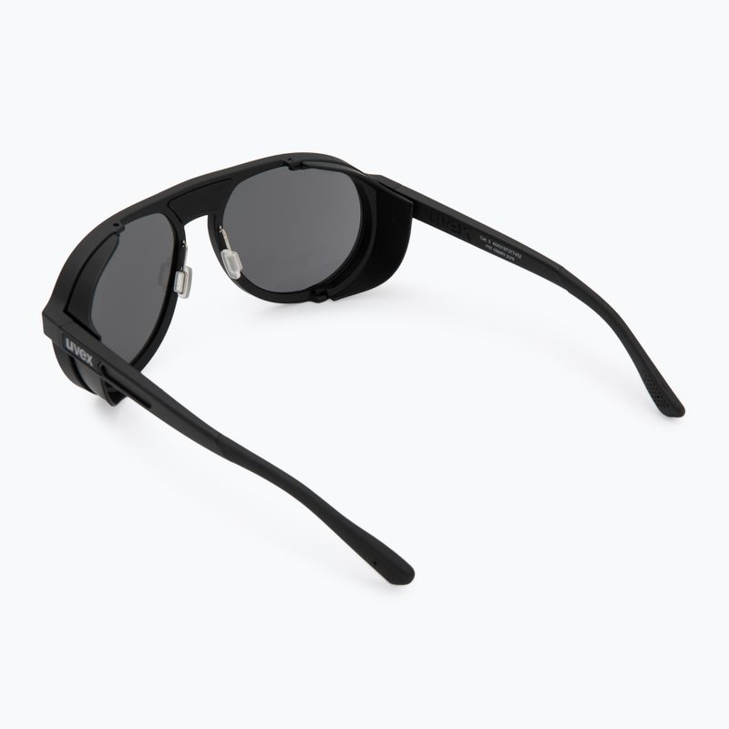 UVEX Sonnenbrille MTN Classic Pure schwarz matt/grün verspiegelt 2