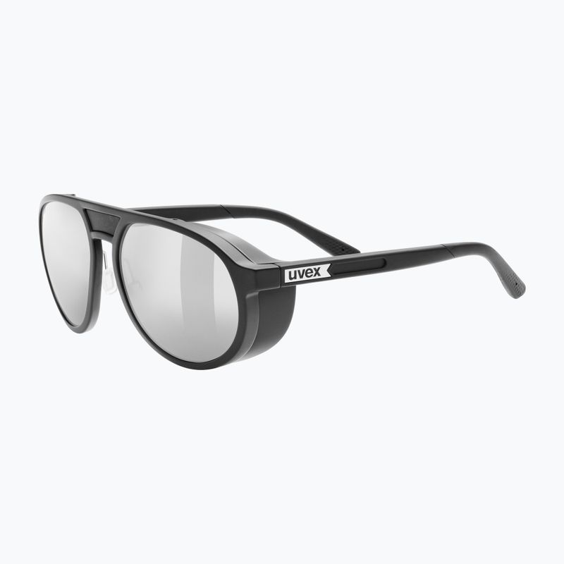 UVEX Sonnenbrille MTN Classic Pure schwarz matt/verspiegelt silber
