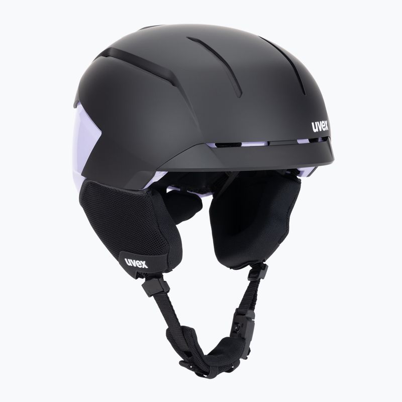 Skihelm UVEX Levitate MIPS black/lavender matt